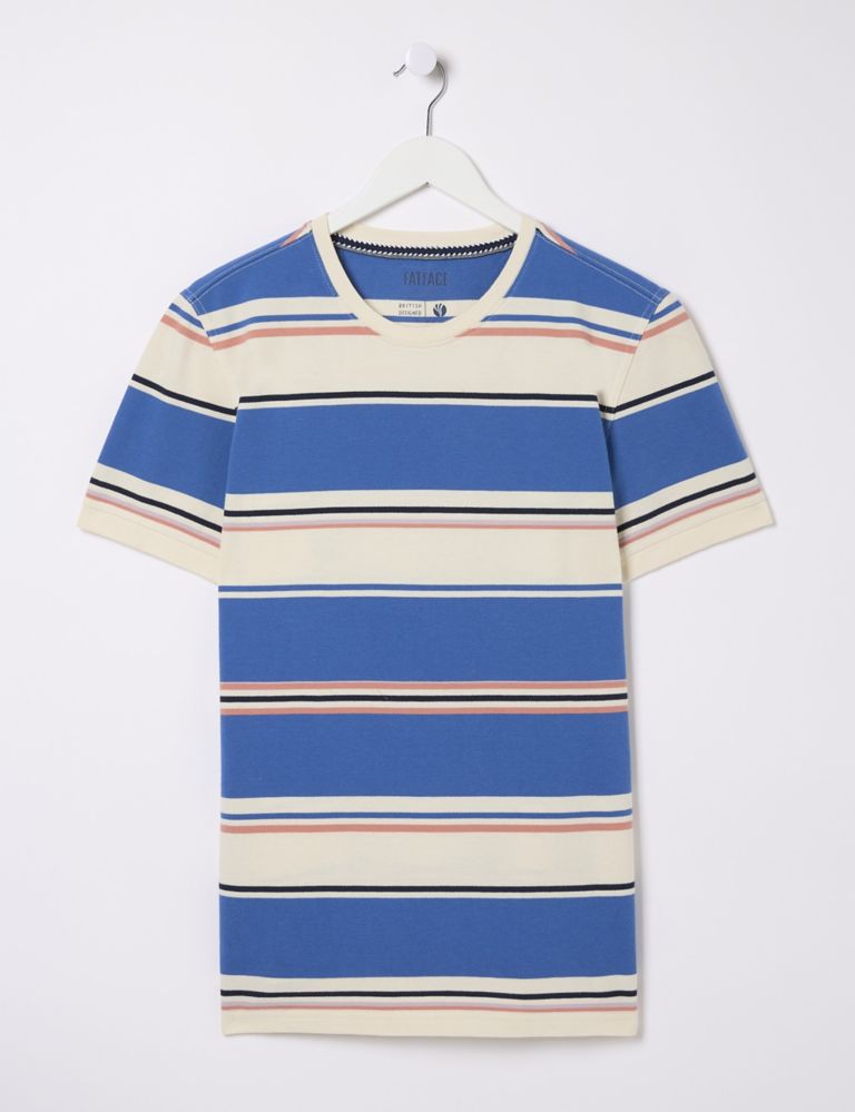 Pure Cotton Piqué Striped T-Shirt 2 of 5