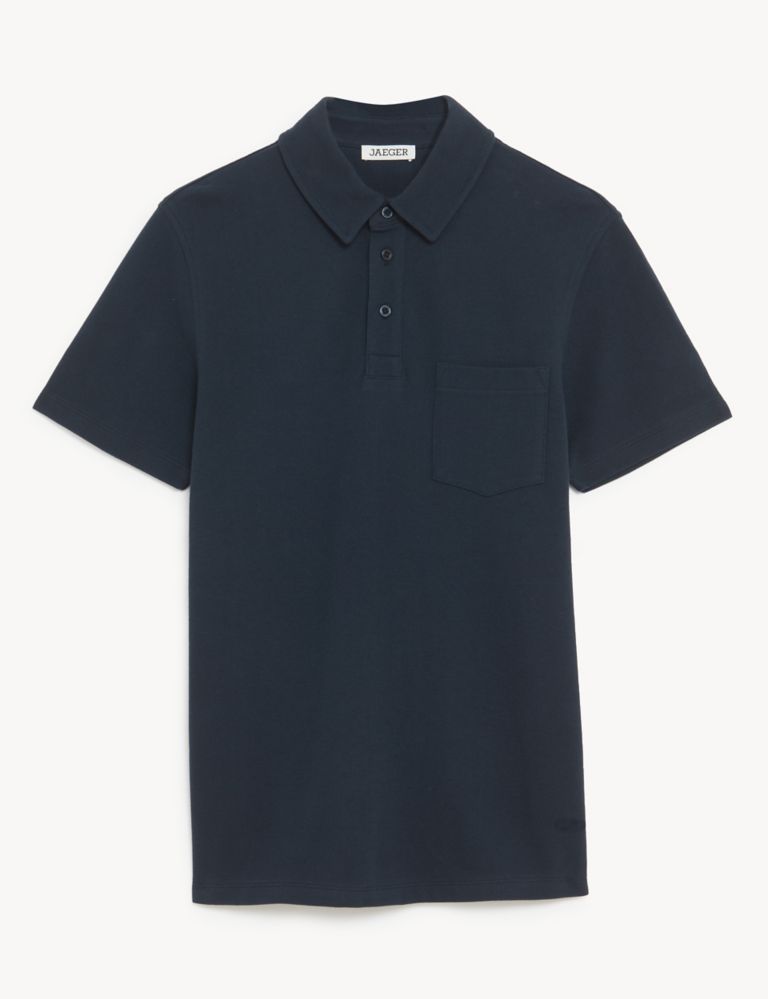 Pure Cotton Pique Polo Shirt | JAEGER | M&S