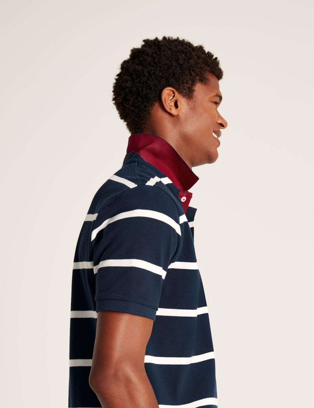 Pure Cotton Pique Striped Polo Shirt | Joules | M&S