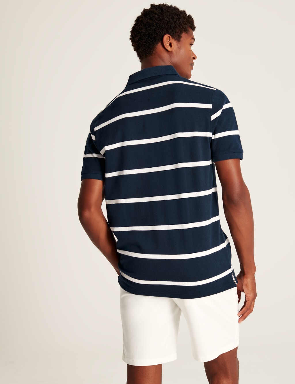 Pure Cotton Pique Striped Polo Shirt | Joules | M&S
