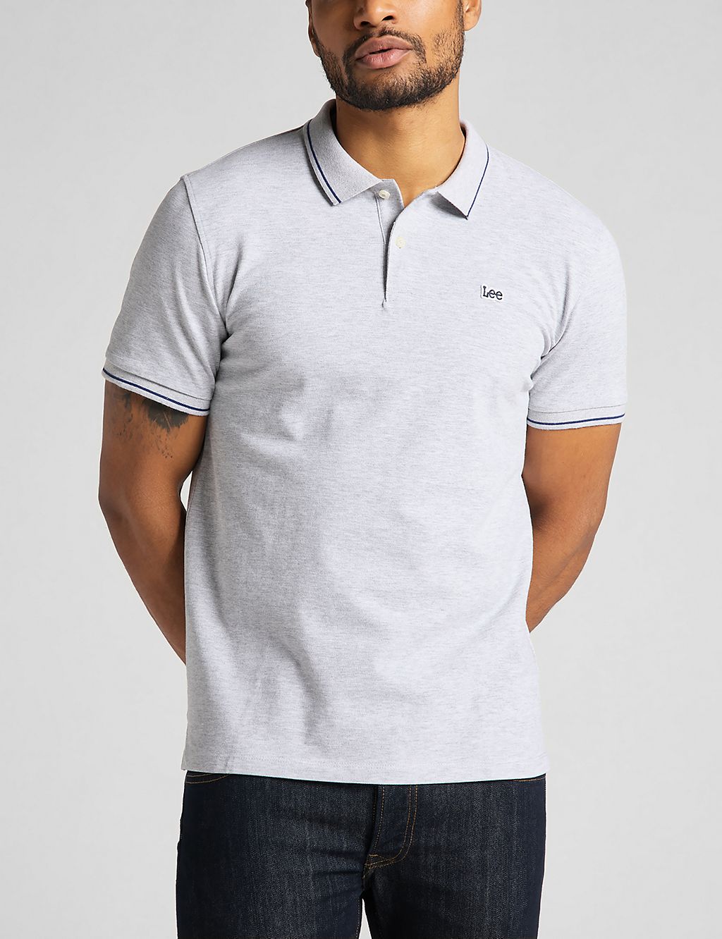 Pure Cotton Pique Tipped Polo Shirt 3 of 5