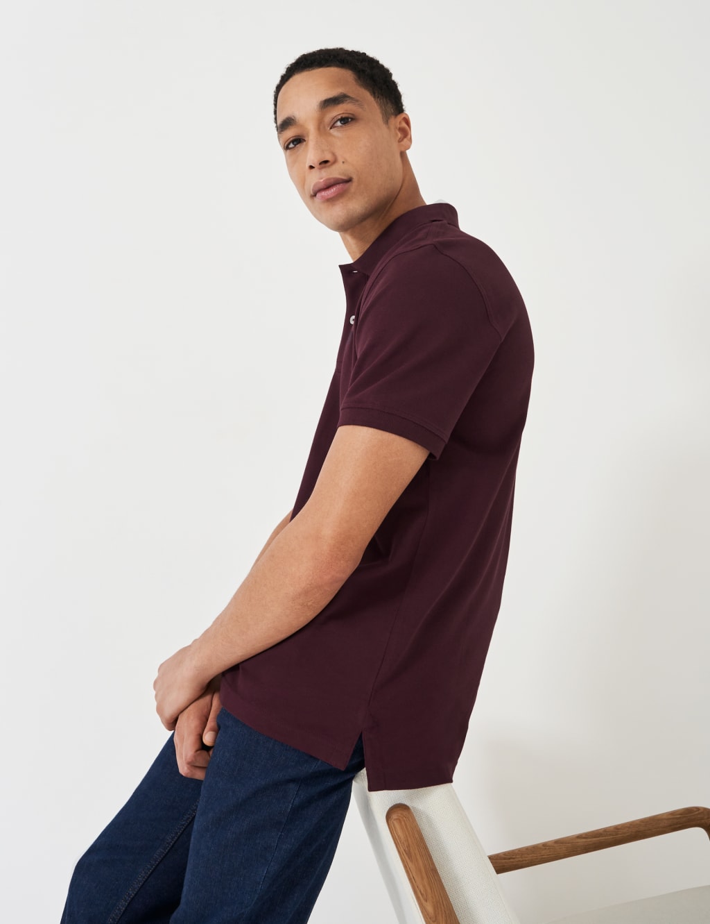 Black Unisex Piqué Polo Collar Pure Cotton T-Shirt