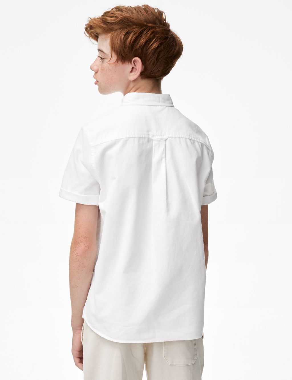 Pure Cotton Plain Shirt (6-16 Yrs) 5 of 5