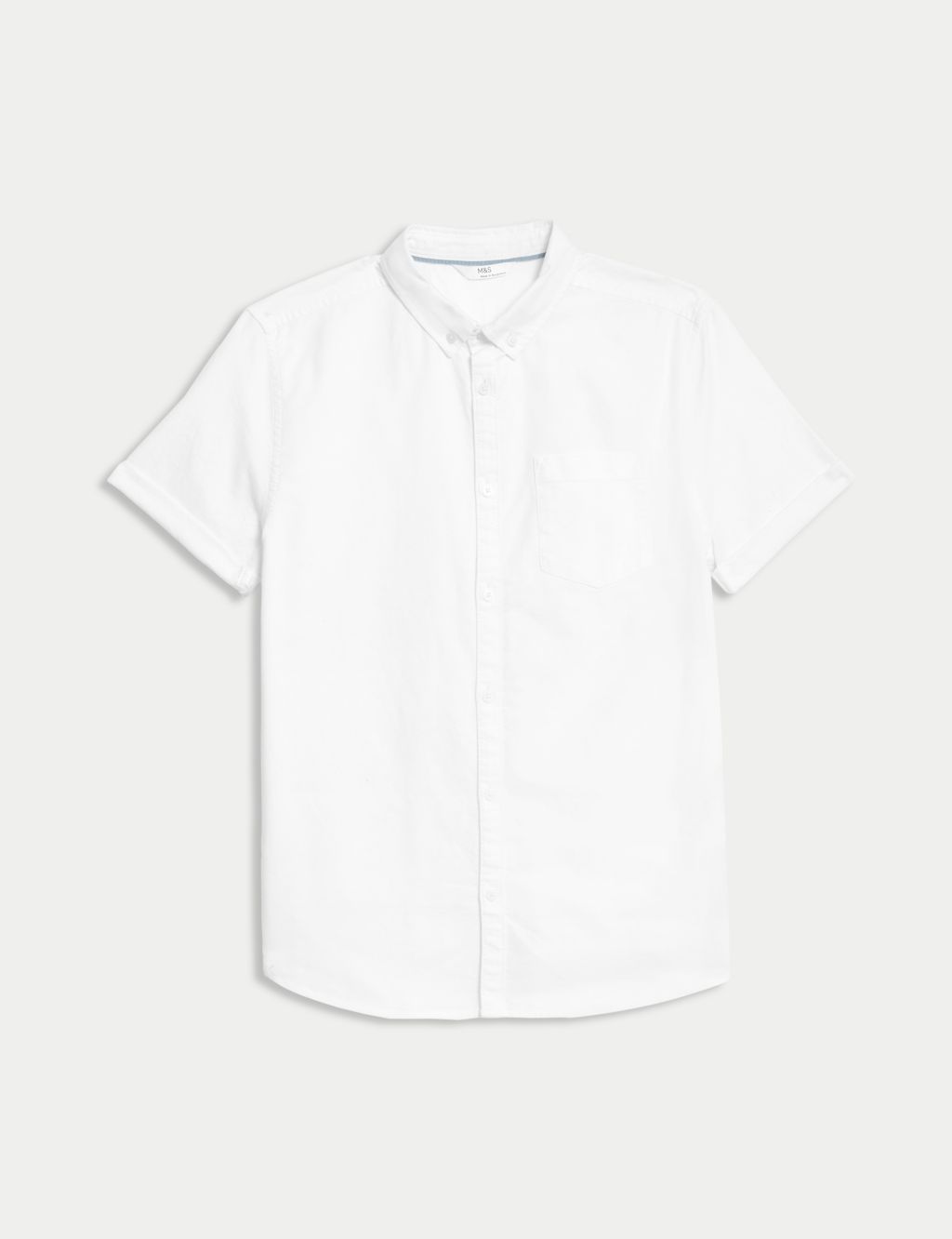 Pure Cotton Plain Shirt (6-16 Yrs) | M&S Collection | M&S