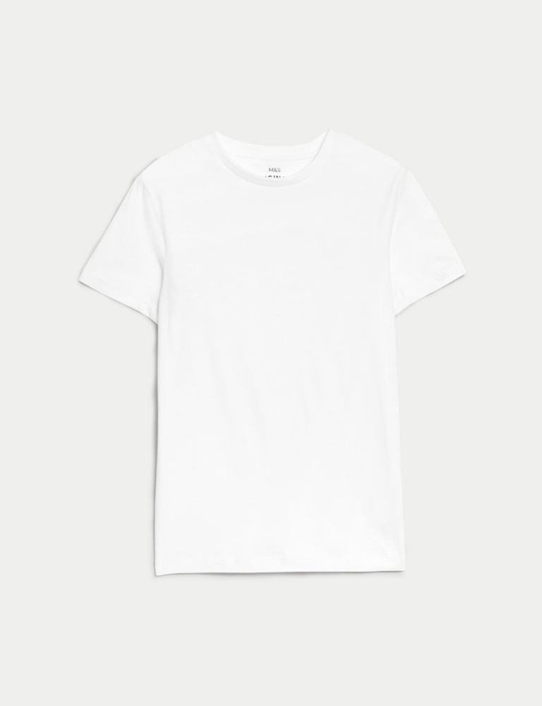 Pure Cotton Plain T-Shirt (6-16 Yrs) 2 of 4