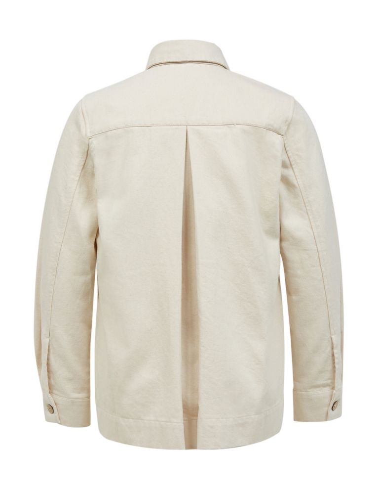 Pure Cotton Pleat Back Utility Jacket 3 of 9