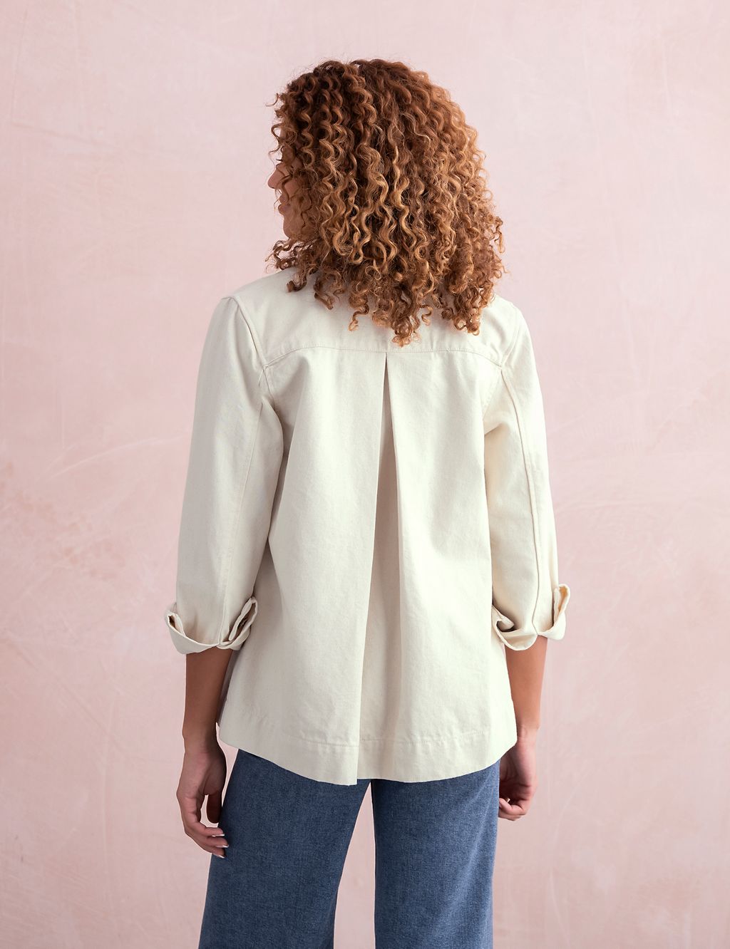Pure Cotton Pleat Back Utility Jacket 4 of 9