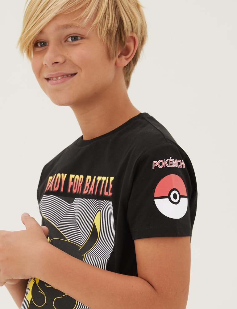 Pure Cotton Pokemon T Shirt 6 16 Yrs M S Collection M S