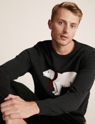 marks and spencer mens christmas jumpers