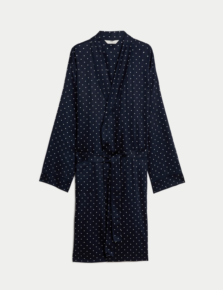 Pure Cotton Polka Dot Dressing Gown 2 of 5