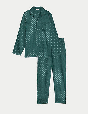 Pure Cotton Polka Dot Pyjama Set Image 2 of 6