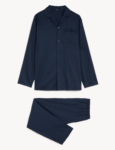 Pure Cotton Polka Dot Pyjama Set 2 of 5