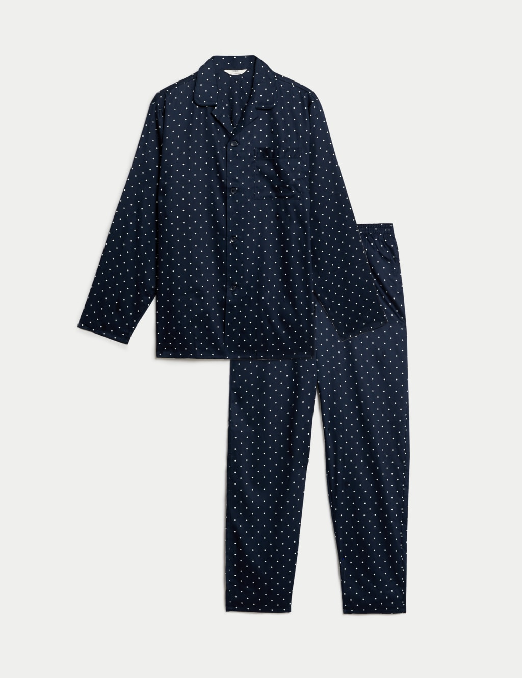 Pure Cotton Polka Dot Pyjama Set M&S Collection M&S
