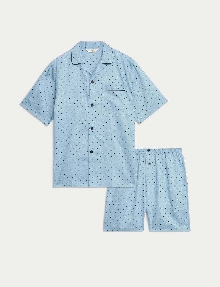 Pure Cotton Polka Dot Pyjama Set 2 of 6