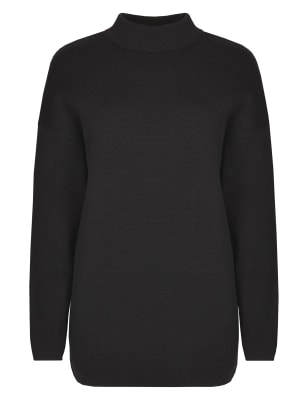 marks and spencer cotton polo neck