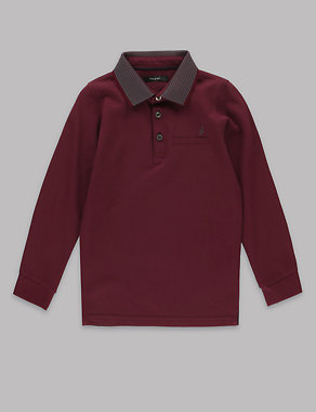 Pure Cotton Polo Shirt (1-7 Years) Image 2 of 3