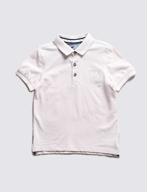 Pure Cotton Polo Shirt (1-7 Years) Image 2 of 3