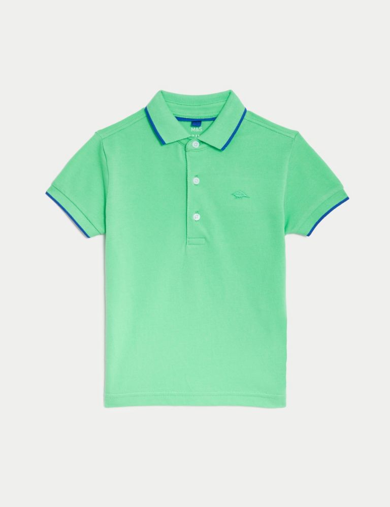 Pure Cotton Polo Shirt (2-8 Yrs) 2 of 5