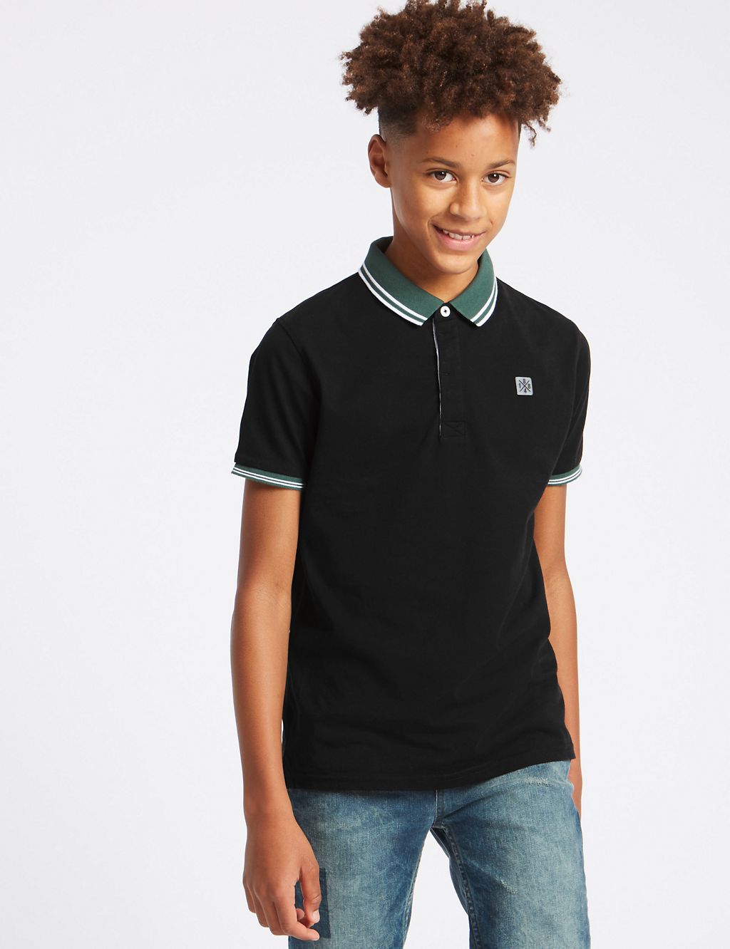 Pure Cotton Polo Shirt (3-16 Years) 3 of 5