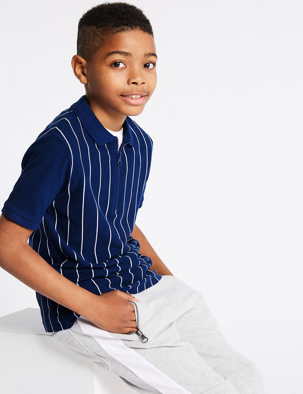 Pure Cotton Polo Shirt (3-16 Years) 3 of 4