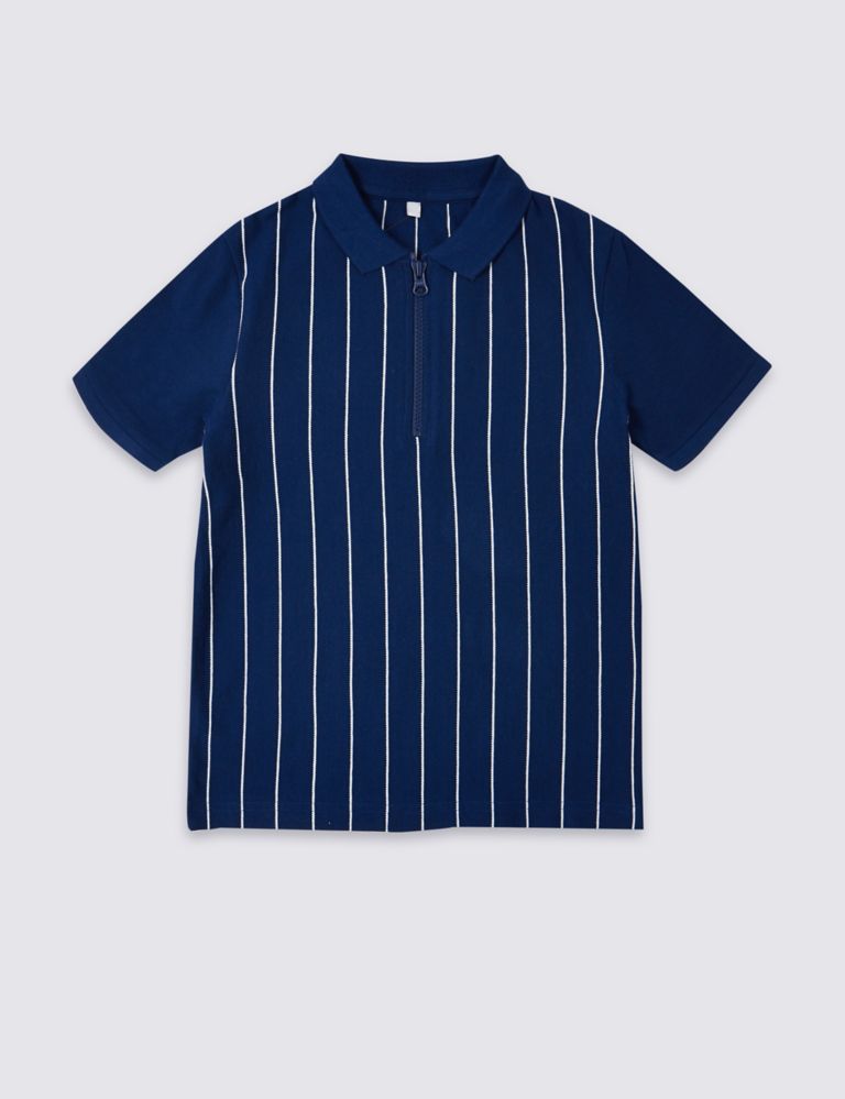 Pure Cotton Polo Shirt (3-16 Years) 2 of 4