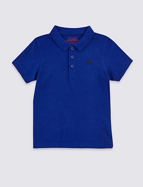 Pure Cotton Polo Shirt (3 Months - 7 Years) Image 2 of 4
