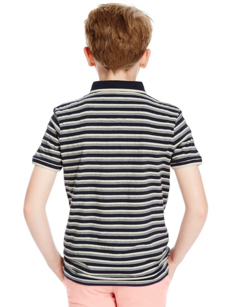 Pure Cotton Polo Shirt (5-14 Years) 3 of 3