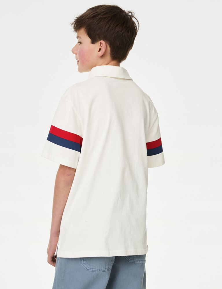 Pure Cotton Polo Shirt (6-16 Yrs) 4 of 5