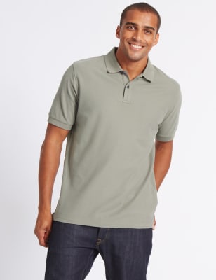 polo shirt with trousers