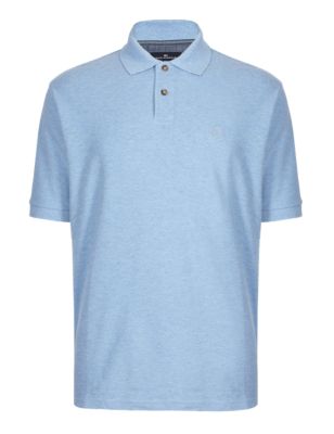 Pure Cotton Polo Shirt | Blue Harbour | M&S