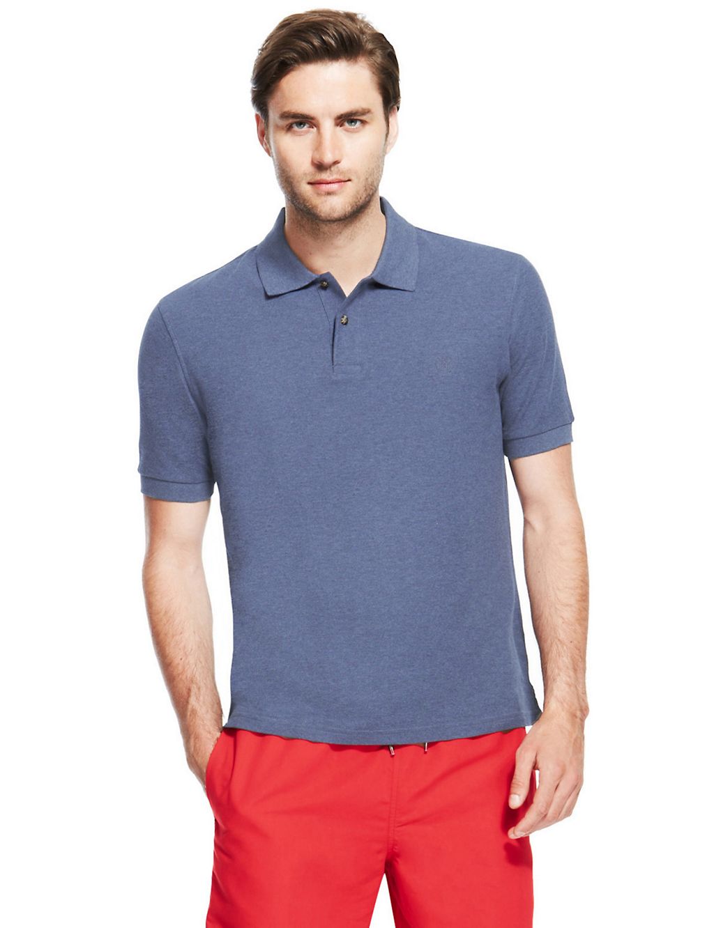 Pure Cotton Polo Shirt with StayNEW™ 3 of 4