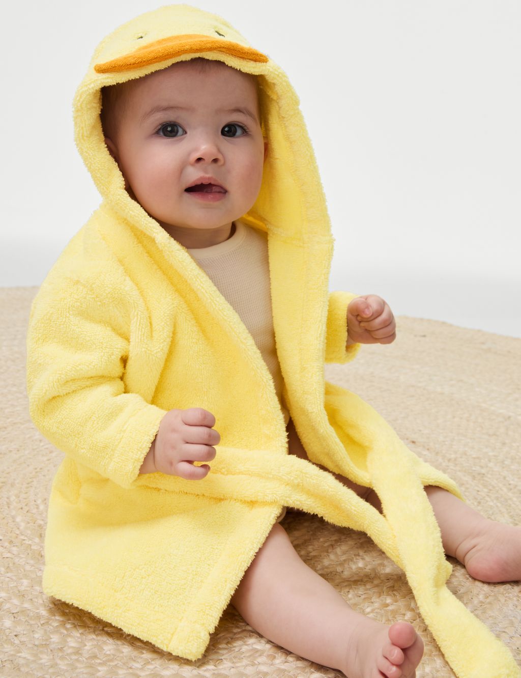 Pure Cotton Premature Duck Hooded Robe (7lbs-3 Yrs) 5 of 7