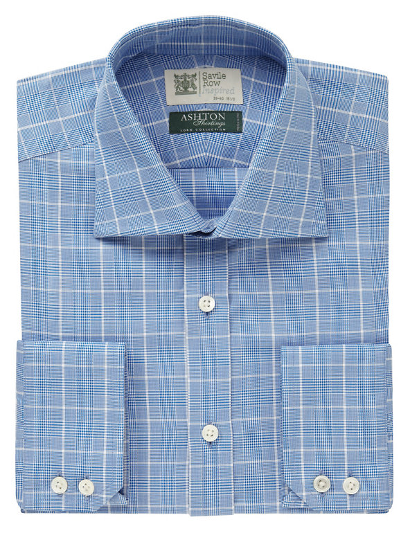 Pure Cotton Prince of Wales Checked Shirt Image 1 of 1