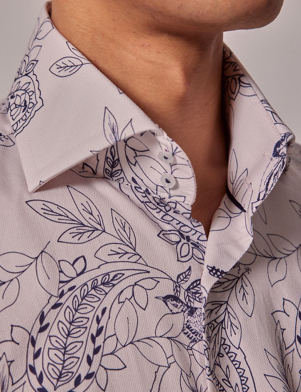 Pure Cotton Print Textured Shirt 2 of 6