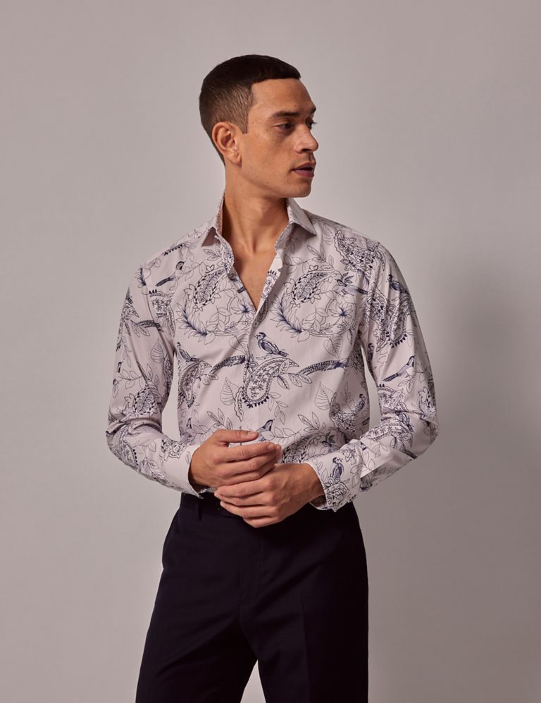 Pure Cotton Print Textured Shirt 6 of 6