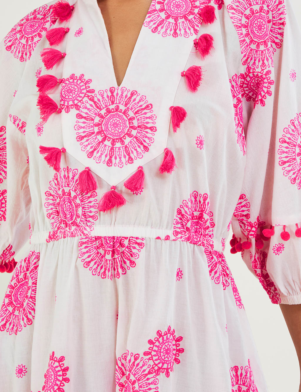 Pure Cotton Printed Beach Cover Up Kaftan Monsoon M&S