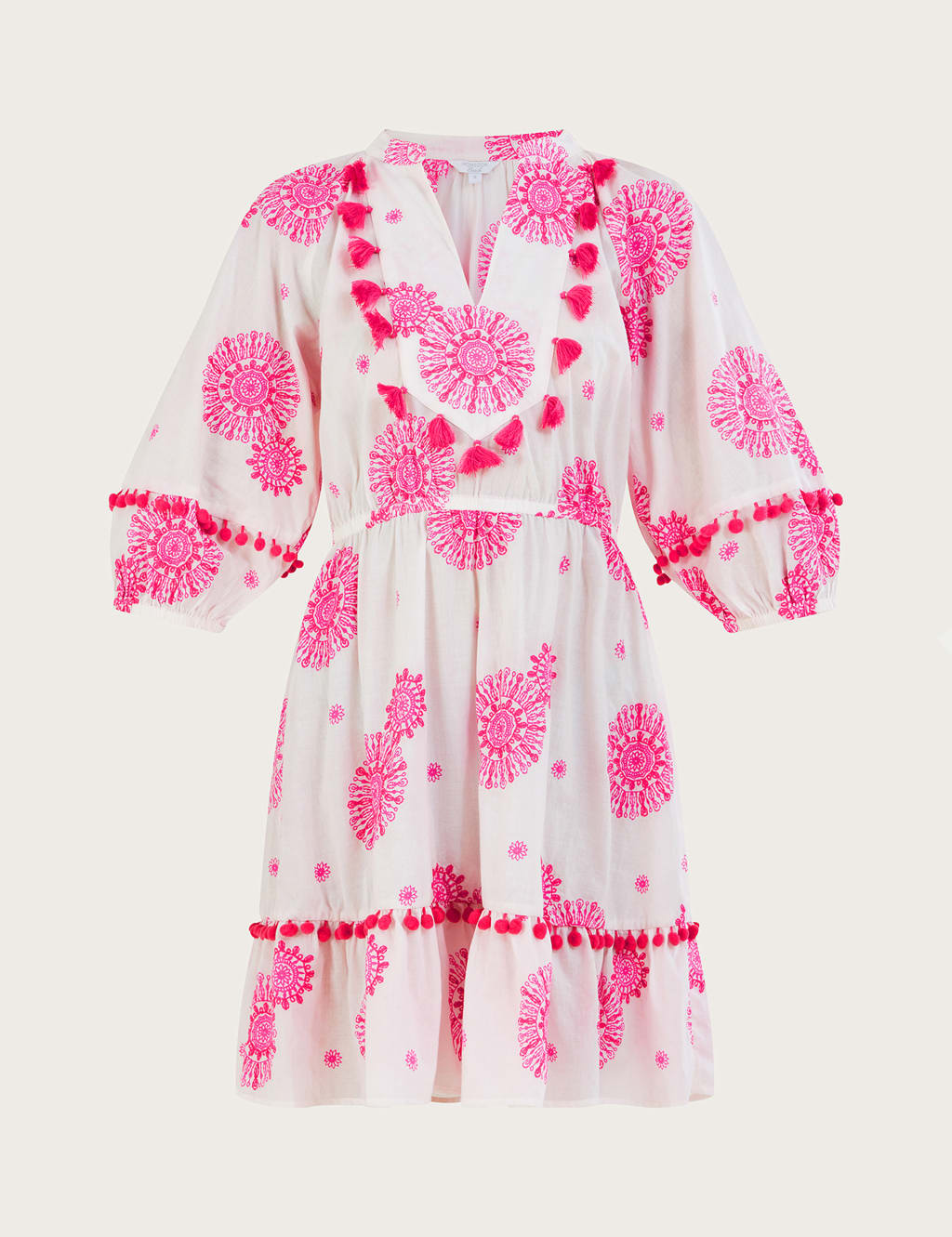 Pure Cotton Printed Beach Cover Up Kaftan Monsoon M&S