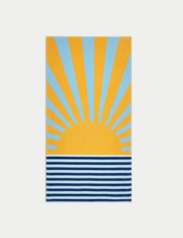 Pure Cotton Printed Beach Towel 1 of 4