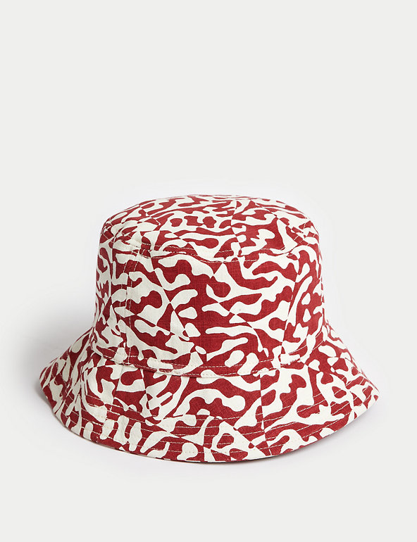 Pure Cotton Printed Bucket Hat Image 1 of 1