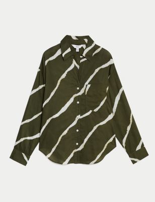 Pure Cotton Printed Collared Shirt Image 2 of 5