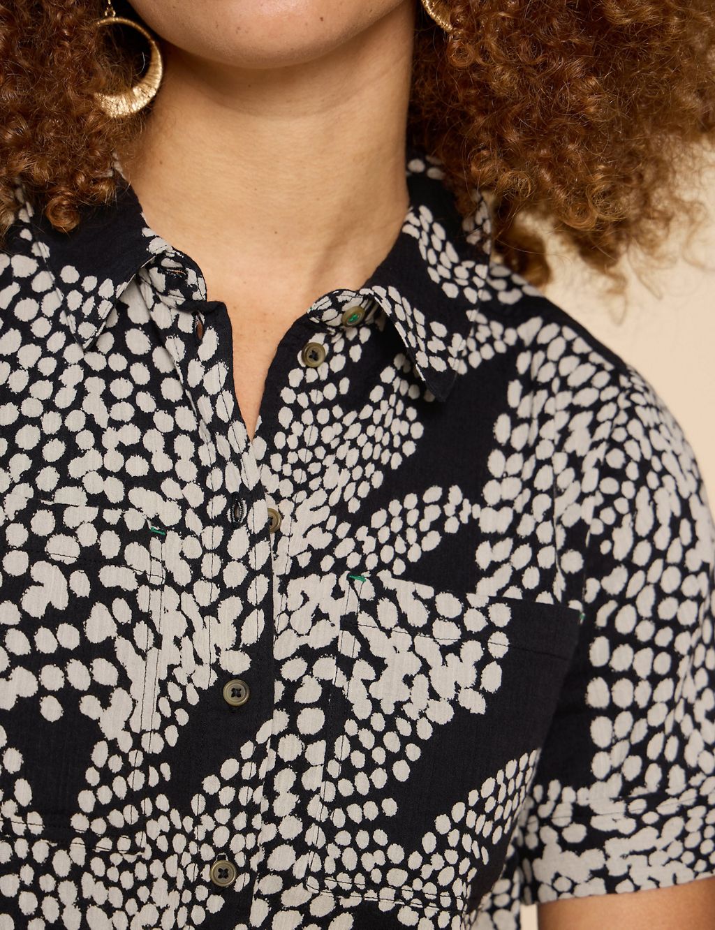 Pure Cotton Printed Collared Shirt 5 of 6