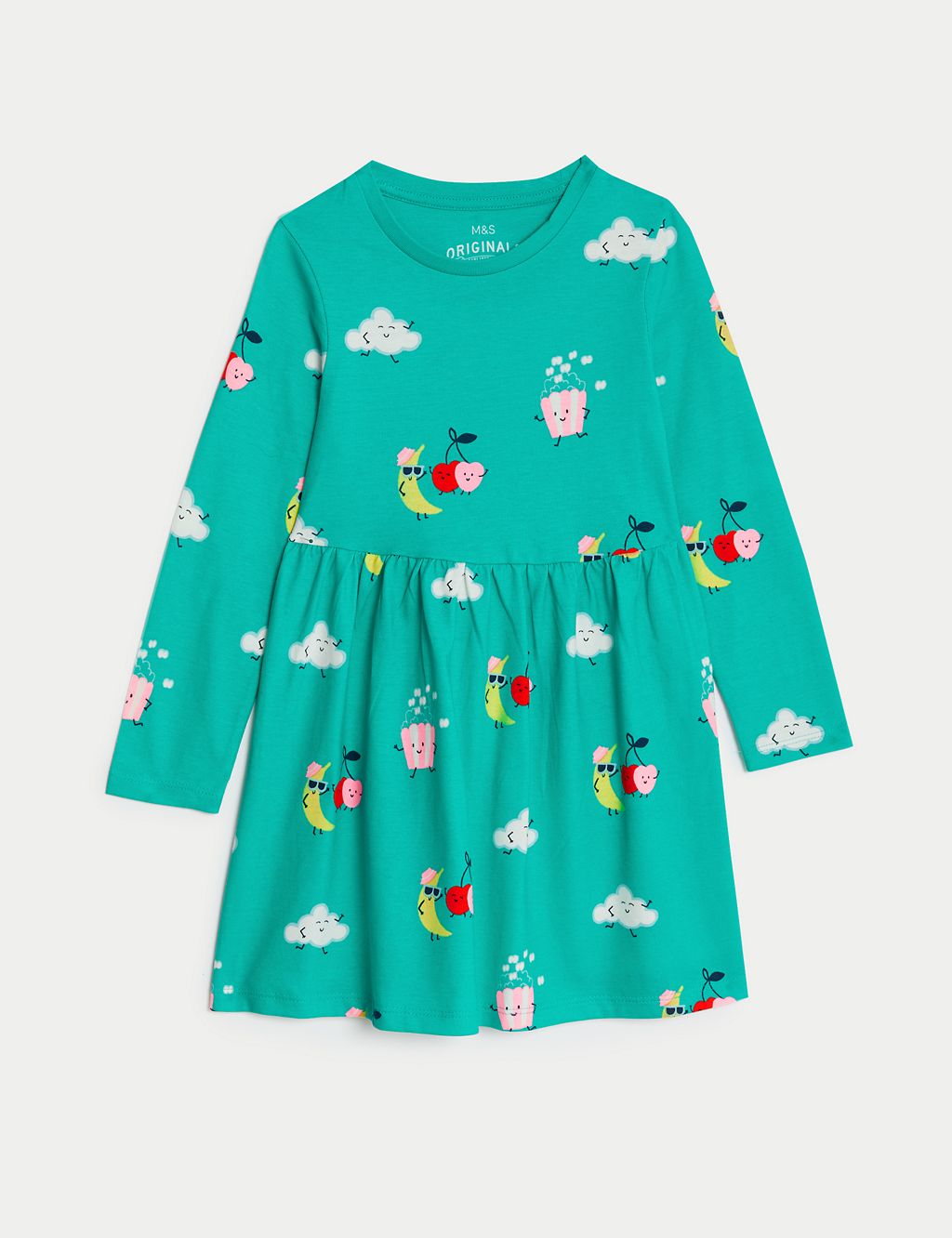 Pure Cotton Printed Dress  (2-8 Years) 1 of 4