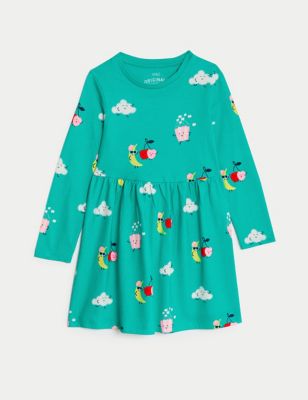 Pure Cotton Printed Dress  (2-8 Yrs) Image 2 of 4