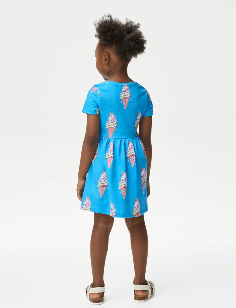 Pure Cotton Printed Dress (2-8 Years) 4 of 4
