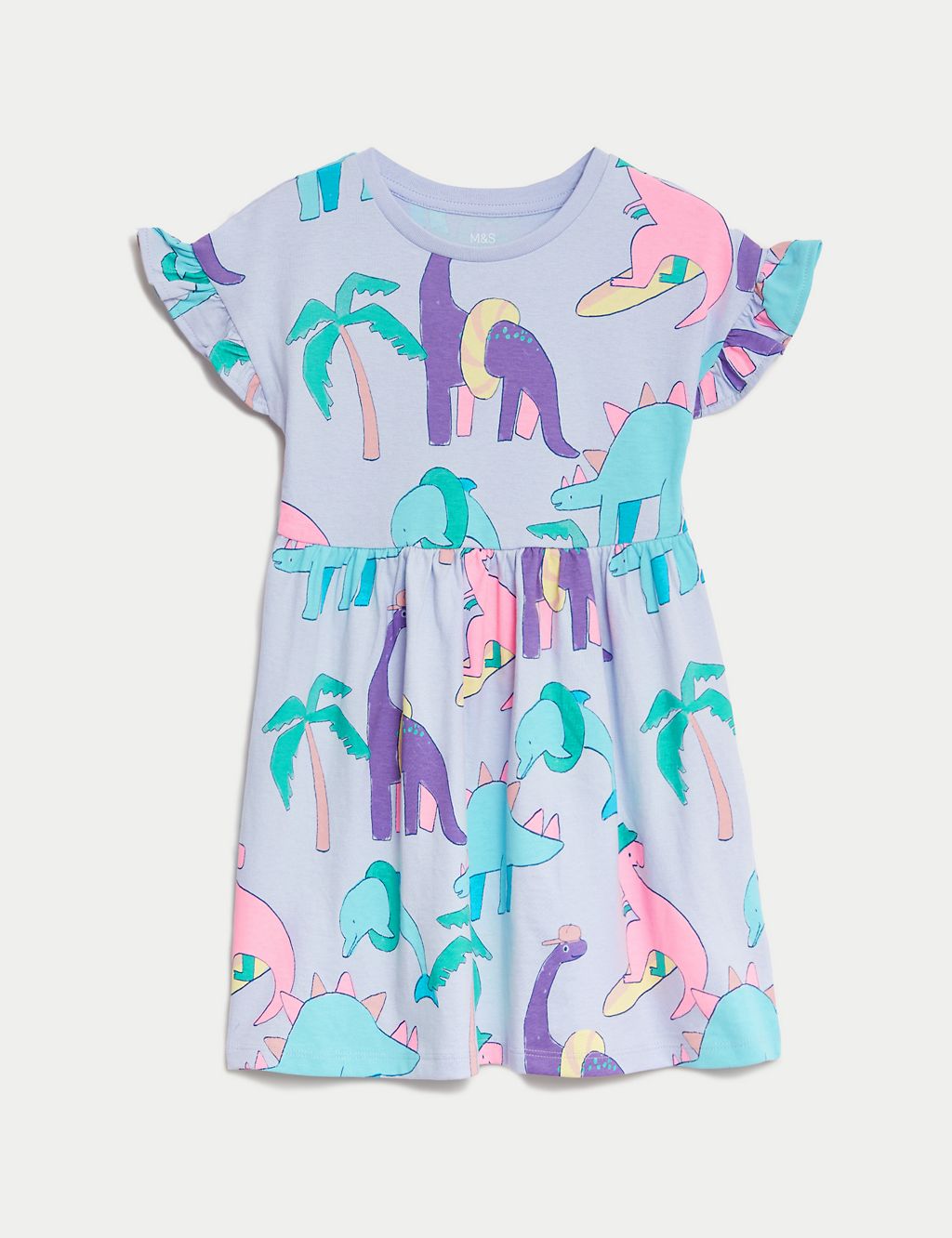 Pure Cotton Printed Dress (2-8 Years) 1 of 4