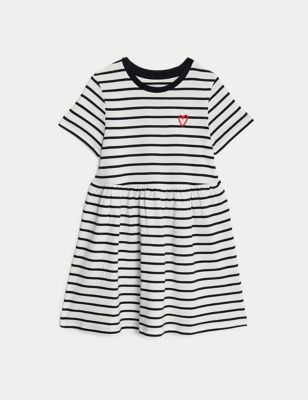Pure Cotton Printed Dress (2-8 Yrs) Image 2 of 4