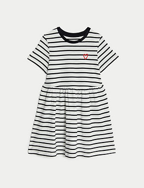 Pure Cotton Printed Dress (2-8 Yrs) Image 2 of 4