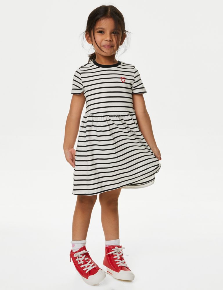 Pure Cotton Printed Dress (2-8 Yrs) 1 of 4