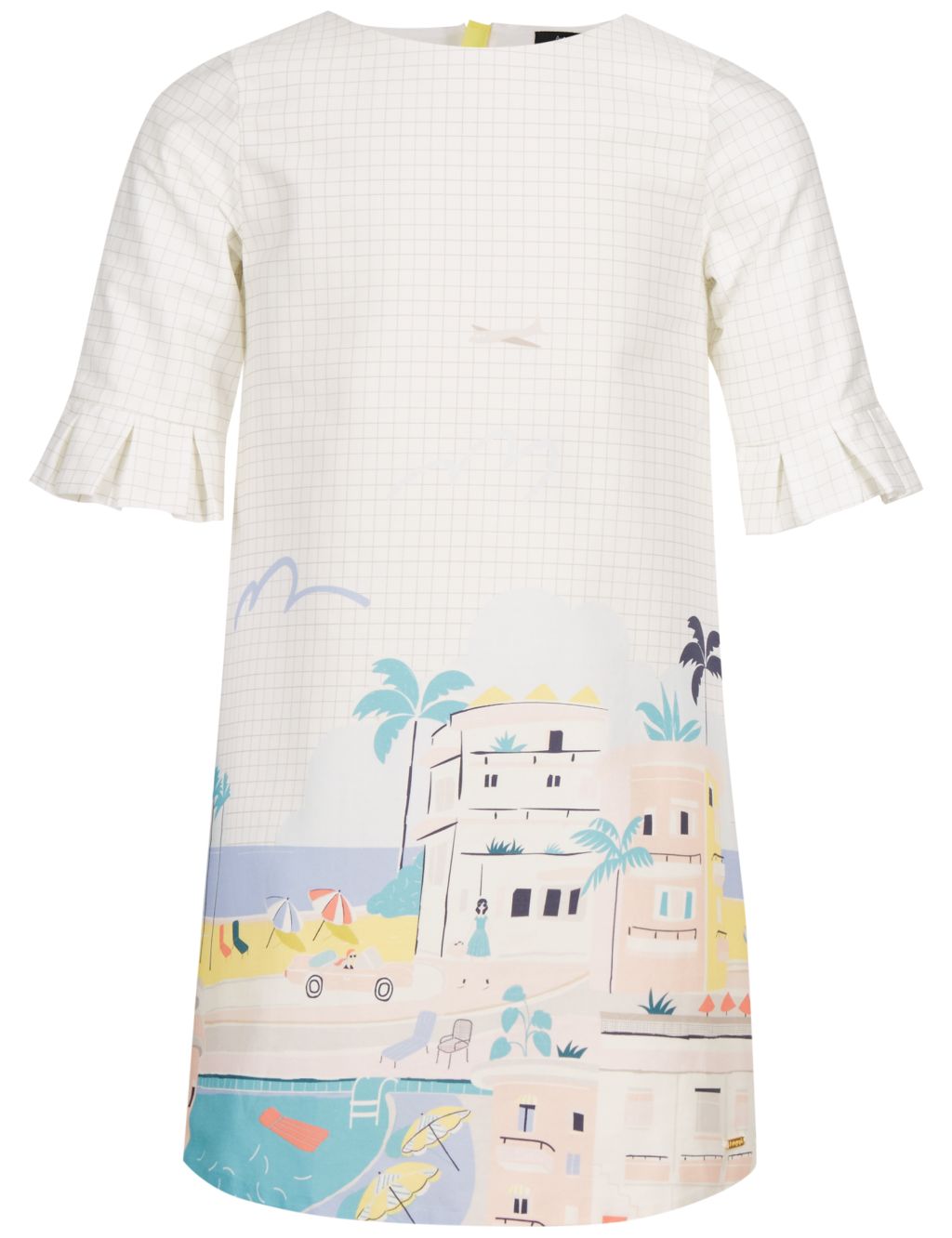 Pure Cotton Printed Dress (3-14 Years) 4 of 5