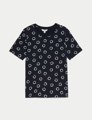 Pure Cotton Printed Everyday T-Shirt Image 2 of 5